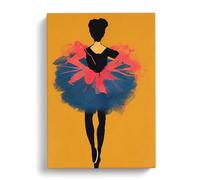 Young Ballerina Canvas Print | Gallery Wrapped 30mm Frame Wall Art | 30x20 inches | Ready to Hang | Modern Still Life Picture | Living Room Bedroom Lounge Office