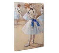 Young Ballet Ballerina Dancers By Edgar Degas Canvas Print 30x20 Inch | Wall Art, Ready to Hang, Gallery Wrapped, Fade-Resistant Inks, Securely Packaged, UK Made