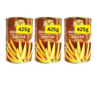 Young Corn Spears baby mini corn tinned dragon pearl 425g tins (3x425g)