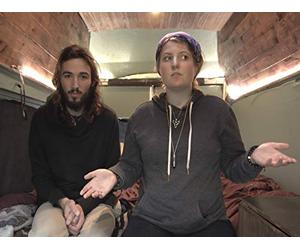 Young Couple Avoid Rent and Talk How To Live In a Van In the Winter