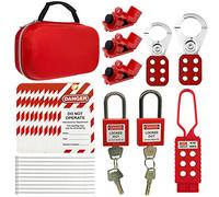 Young Dance Electrical Lockout Tagout Kit -Lock Out Tag Kits for OSHA Compliance with Hasps,Universal Circuit Breaker Locks, Loto Tags,Safety Padlock(2 Keys Per Lock) for Safe Electrical Lockouts
