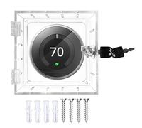 Young Dance Thermostat Lock Box with Key Thermostat Cover Universal Thermostat Lock Box Clear Small Thermostat Guard for Wall Thermostats for All Type Nest Thermostat 4.72''*4.53''*1.97'' or Smaller