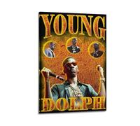 Young Dolph Print Album Cover Signed Limited Poster,Music Cover Posters,Pop Hip Hop Rap Singer Star Music Poster Aesthetic Canvas Wall Art for Girl And Boy Teens Dorm Decor 08x12inch(20x30cm) Frame-st