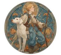 Young Fool, Dog Jigsaw Puzzles. 1000pcs (67.5x67.5cm) Whimsical Challenge Toy for Educational Games Gifts