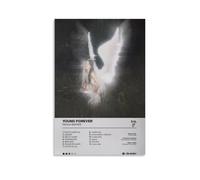 Young Forever Nessa Barrett AlbumAlbum Cover Aesthetic Limited Edition Poster Signature Rap Singer Music Poster Dormitory Decoration Bedroom Poster Printing Canvas Wall Art Room12x18inch(30x45cm) Unfr
