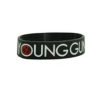 Young Guns - Young Guns Men's Logo Rubber Bracelet Black