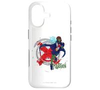 Young Justice Miss Martian Splattered Logo Case for iPhone 17