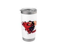 Young Justice Superboy Super Splatter Logo Stainless Steel Insulated Tumbler