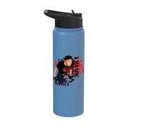 Young Justice Superboy with Logo Stainless Steel Insulated Water Bottle