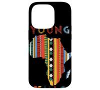 Young King Africa Map Afrocentric Boys Black History Case for iPhone 14 Pro