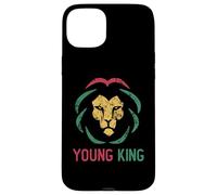 Young King African Lion Boy Black History Month African Boys Case for iPhone 15 Plus