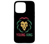 Young King African Lion Boy Black History Month African Boys Case for iPhone 15 Pro Max