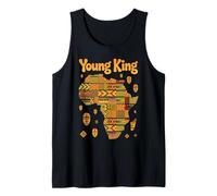 Young King African Map Tribal Culture Pattern Women Men Tank Top