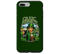 Young Man in Leprechaun Outfit with Glass Beer Craic Addict Case for iPhone 7 Plus/8 Plus