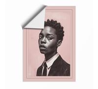 Young Man in Profile Modern Unframed Wall Art Print A2 (59.4×42cm), Wall Decor for Living Room, Bedroom, Office & Home, Art Gift