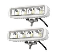 Young Marine Waterproof 6" 72W LED Boat Spotlights - 4000LM, 120 Flood Light, 2 Pack, 12/24 V