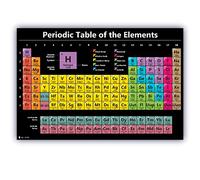 Young N Refined Periodic table science poster LARGE LAMINATED new 2023 chart teaching elements BLACK classroom decoration premium educators atomic number guide 18x24