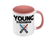 Young Padawan Star Galaxy Knight Premium Quality Pink Mug with Handle and Coloured Interior