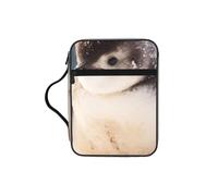 Young Penguin Print Bible Storage Bag For Men Women Waterproof Religious Organizer Scripture Holder