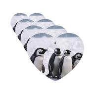 Young Penguins With Snow Car Air Freshener Cards for Women Men 4 Pack Cute Car Accessories Long Lasting Scent Car Diffuser Hanging Auto Aromatherapy Tablets Car Fresheners Gifts