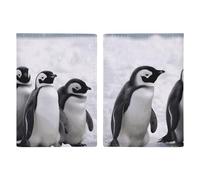 Young Penguins With Snow Passport Holder, ID Card Protector Case Passport Holder with Slot Passports Travel Wallet Document Cover for Women And Men