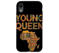 Young Queen Africa Map Bold Kente Pattern Afrocentric Case for iPhone XR