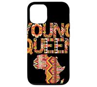 Young Queen Africa Map Kente Pattern Black History Month Case for iPhone 12/12 Pro