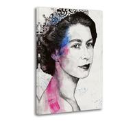 Young Queen Elizabeth II Colored Poster Decorative Painting Canvas Wall Posters And Art Picture Print Modern Family Bedroom Decor Posters 12x18inch(30x45cm)