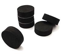 Young Wolf 100Pcs Invisible Round Flower Pot Feet Mats Self-Adhesive EVA Plant Risers Non-Slip Black for Outdoor Indoor Plant Pots 30x11mm