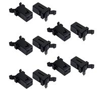 Young Wolf 10x Touch Top Lid Bin Latch Lock Plastic Spare Repair Replacement Compatible with Brabantia from 3 to 50 Litre Touch Lid Bin Car Sunglasses Holder Set (Black)