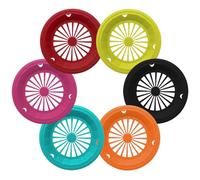 Young Wolf 24Pcs 6 Colors Heavy Duty Plastic Paper Plate Holders Woven Paper Plate Holder for Kitchen Outdoor Picnic