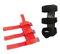Young Wolf 2x Car Roll Bar Fire Extinguisher Holder Adjustable Extinguisher Mount Strap Replacement for Jeep Wrangler Polaris Ranger, Can Am Maverick etc (Black+Red)