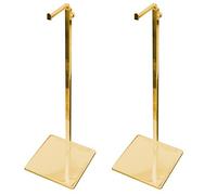 Young Wolf 2X Metal Adjustable Height Handbag Stand Purses Wig Jewelry Bags Handbag Display Stand Holder (Golden)