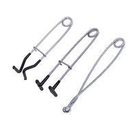 Young Wolf 3 pcs Stainless Steel Fish Mouth Spreader Fish Mouth Hook Remover Jaw Retractor Spring Fish Mouth Opener Set