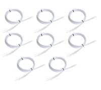 Young Wolf 8Pcs (4 Pairs) Twist Lock Shoelaces Replacement Compatible with Engelbert Strauss Compatible with BOA (White)