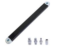 Young Wolf Offset Extension Impact Ready Socket Ratchet Wrench Extender Tool Set with 1/2'', 1/4'', 3/8'' Square Drive Adapters, Zero Degree Ratchet Tool Universal Stubby Wrenches Set for Car Tool