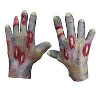 Young Wolf Pair of Adult Zombie Ghoulish Flesh Zombie Latex Zombie Gloves Hands for Halloween Party and Cosplay