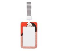 Young Woman Modern Sliding Id Badge Holder Hard Plastic Work Card Case Name Tag Protector for Nurses Office