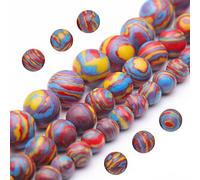 Youngbling Natural Gemstone Beads for Jewelry Making,10mm Red Malachite Polished Round Smooth Stone Beads,Genuine Real Stone Beads for Bracelet Necklace 15 Inch(Red Malachite,10mm)