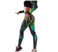 YOUNGC Dress Yoga Pants with Pockets for The Office Leggings Ladies Athletic Running Yoga High Sports Waist Pants Print Fitness Yoga Pants Light Yoga Pants Green