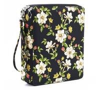 YOUNGCOL 120 Slots Colored Pencil Case Color Pencil Organizer Storage Large Capacity Pencil Case (Black + Retro Flower, 120 Slots)