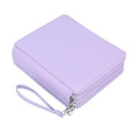 YOUNGCOL 120 Slots Colored Pencil Case Color Pencil Organizer Storage Large Capacity Pencil Holder(Purple, 120 Slots)