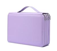 YOUNGCOL 200 Slots Colored Pencil Case Color Pencil Organizer Storage Large Capacity Pencil Holder (Purple, 200 Slots)