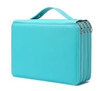 YOUNGCOL 200 Slots Colored Pencil Case - Deluxe Oxford fabric Pencil Organizer Holder With Zipper Closure Large Pencil Box for Colored Pencils Watercolor Pencils