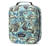 YOUNGCOL Colored Pencil Case Slot - Holds 202 Pencils or 136 Gel Pens Nubuck Leather Pens Holder Pencil Organizer Storage for Watercolor Pens Markers (Ocean)