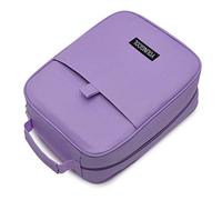 YOUNGCOL Colored Pencil Organizer Case Holds 150 Pencils or 100 Gel Pens Large Capacity Slots Pencil Holder (Purple)