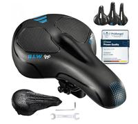 YOUNGDO Bike Seat, Comfy Bicycle Saddle, Soft, Comfortable, Breathable, Shock-Absorbing, Ergonomic, with Waterproof Cover