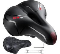 YOUNGDO Bike Seat, Comfy Bike Saddle, Bicycle Seat, Soft, Ergonomic | Memory Foam, Breathable, Shock-Absorbing, Fits MTB, City, Road & Exercise Bikes, for Men & Women, with Waterproof Cover