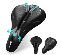 YOUNGDO Bike Seat Cover with Waterproof and Dustproof Protector, Soft Comfortable,Suit for Narrow Wide Bicycle Saddle, Shock Absorbing, Gel Seat