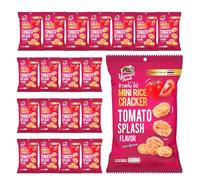Younger Farm Tomato Splash 20 Pack - Made from 100% Thai Sticky Rice, Gluten Free, Halal Certified